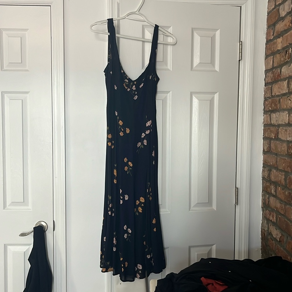 Reformation midi dress with slit!